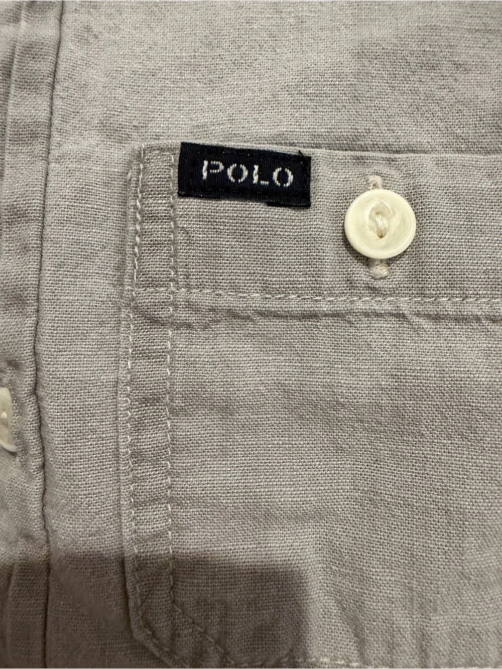 Lot of 2 Polo Ralph Lauren Toddler Button Down Shirts 2T Gray Striped & Solid